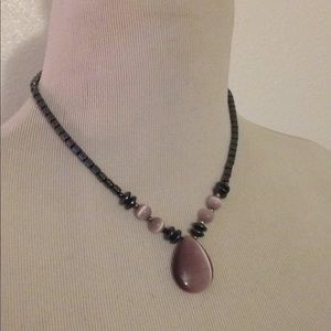 Stone & Beaded Necklace